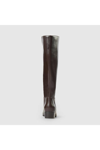 Aquatalia Fuoco Tall leather knee-high boot in Espresso - view 6