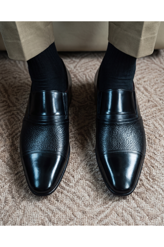 Vinci Everest Leather Loafer - Black