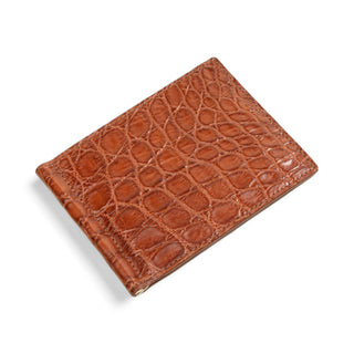 Tuzzi Uomo Men's Italian Genuine Exotic Crocodile Bill Fold Luxury Wallet (TZW1003)