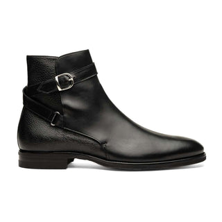 Zelli Italia 45-600 Men's Shoes Black Calf-Skin Leather Jodphur Boot (ZEL1071)