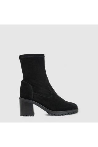 Aquatalia Joplin suede ankle boot in Black - view 1
