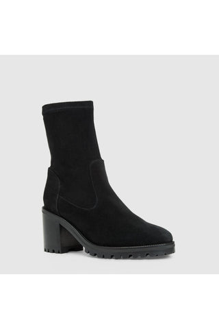 Aquatalia Joplin suede ankle boot in Black - view 2