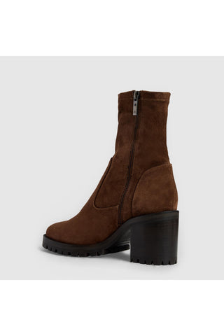Aquatalia Joplin suede ankle boot in Cognac - view 4