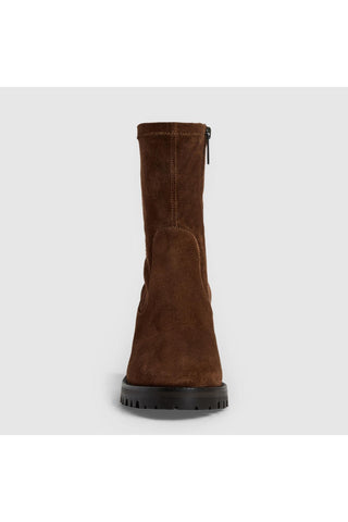 Aquatalia Joplin suede ankle boot in Cognac - view 5