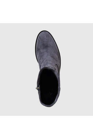 Aquatalia Joplin suede ankle boot in Navy - view 3