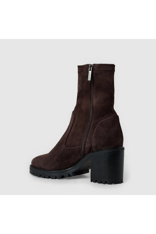 Aquatalia Joplin suede ankle boot in Peppercorn - view 4