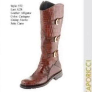 Caporicci 572 Alligator Boot Chestnut