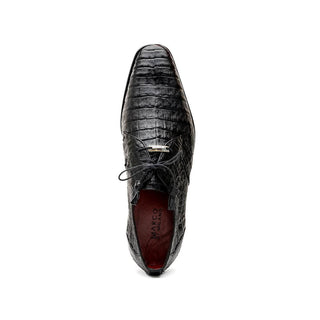 Marco Di Milano Lacio Men's Shoes Black Exotic Crocodile Derby (MDM1019)
