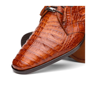 Marco Di Milano Lacio Men's Shoes Brandy Exotic Crocodile Derby (MDM1019)