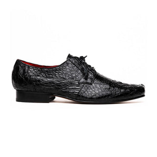 Marco Di Milano Leonardo Men's Shoes Black Genuine Caiman