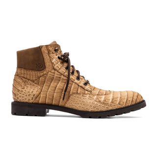 Marco Di Milano Leoni Men's Shoes Orix Genuine Caiman Crocodile Rugged Boots (MDM1089)
