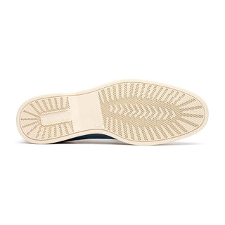 Zelli Italia Livorno Men's Shoes Navy Goat-Skin Suede Slip-On Loafer (ZEL1030)