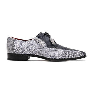 Marco Di Milano Lucca Men's Shoes Newspaper Exotic Stingray / Ostrich Derby's (MDM1105)