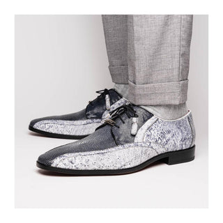 Marco Di Milano Lucca Men's Shoes Newspaper Exotic Stingray / Ostrich Derby's (MDM1105)