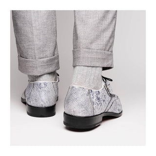 Marco Di Milano Lucca Men's Shoes Newspaper Exotic Stingray / Ostrich Derby's (MDM1105)