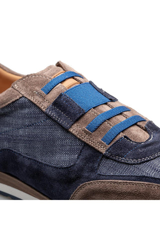 Mezlan Caleta Suede & Linen Sneaker - view 4
