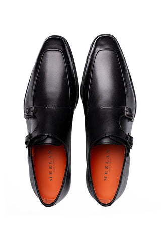 Mezlan Berkshire Leather Double Monk-Strap