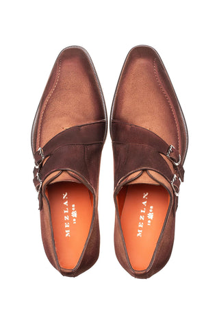 Mezlan Cascade Suede Double Monk-Strap