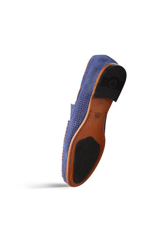 Mezlan Tarraco Perforated Suede Moccasin - view 3