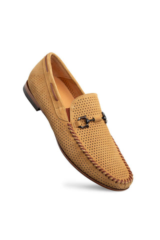 Mezlan Tarraco Perforated Suede Moccasin - view 11