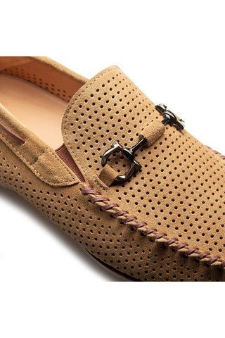 Mezlan Tarraco Perforated Suede Moccasin - view 13