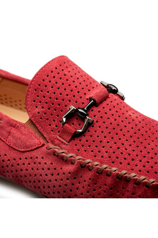Mezlan Tarraco Perforated Suede Moccasin - view 8