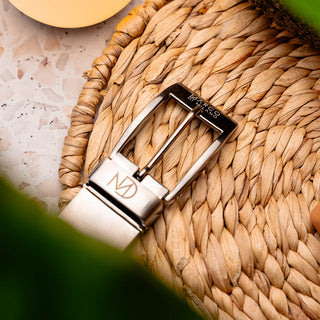 Marco Di Milano Domenico Men's Newspaper Genuine Ostrich Skin Belts (MDMB1047)