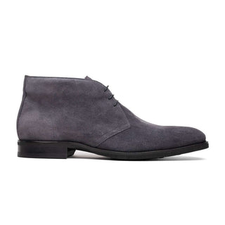 Zelli Italia Marco Men's Shoes Gray Calf-Skin Suede Chukka Boot (ZEL1067)