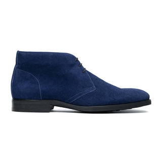 Zelli Italia Marco Men's Shoes Navy Calf-Skin Suede Chukka Boot (ZEL1067)
