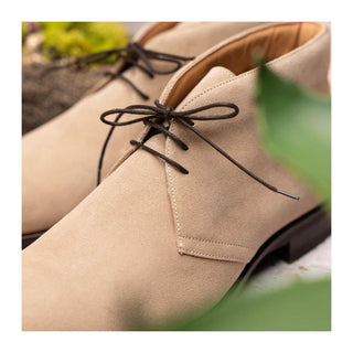 Zelli Italia Marco Men's Shoes Sand Calf-Skin Suede Chukka Boot (ZEL1067)