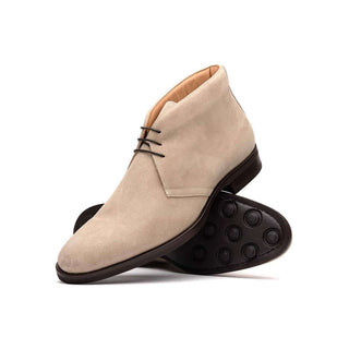 Zelli Italia Marco Men's Shoes Sand Calf-Skin Suede Chukka Boot (ZEL1067)
