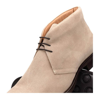 Zelli Italia Marco Men's Shoes Sand Calf-Skin Suede Chukka Boot (ZEL1067)