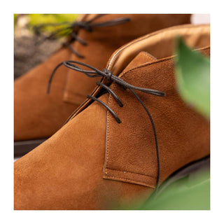 Zelli Italia Marco Men's Shoes Tobacco Calf-Skin Suede Chukka Boot (ZEL1067)