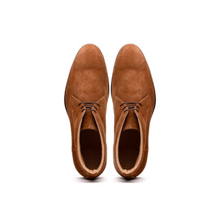 Zelli Italia Marco Men's Shoes Tobacco Calf-Skin Suede Chukka Boot (ZEL1067)