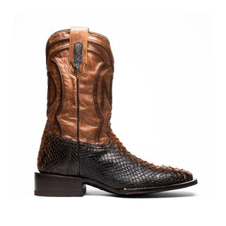 Marco Di Milano Missouri Men's Shoes Lisboa Exotic Python Skin Cowboy Boot (MDM1244)