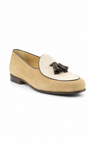 Ambrogio Perugia Suede Belgian Loafer