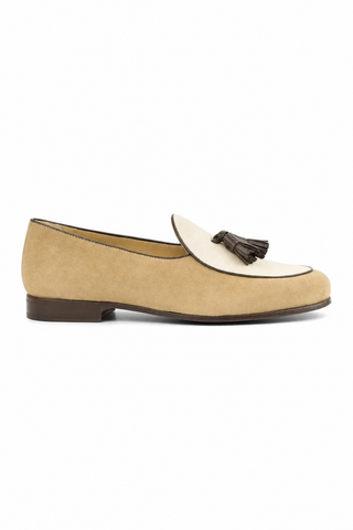 Ambrogio Perugia Suede Belgian Loafer