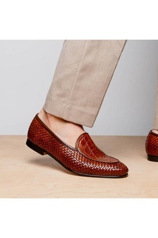 Zelli Italia Palio Crocodile & Leather Loafer