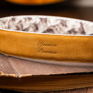 Marco Di Milano Olivieri Men's Newspaper Genuine Pirarucu Belts (MDMB1052)