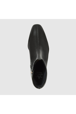 Aquatalia Raquel leather ankle boot in Black - view 3