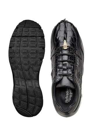 Belvedere Rex Crocodile & Leather Sneaker