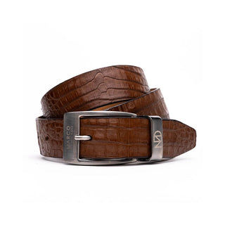 Marco Di Milano Riccardo Men's Bay Apache Genuine Crocodile Belts (MDMB1050)