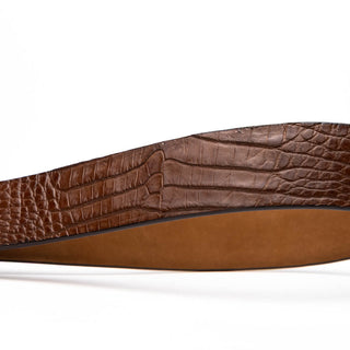 Marco Di Milano Riccardo Men's Bay Apache Genuine Crocodile Belts (MDMB1050)