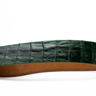 Marco Di Milano Riccardo Men's Forest Green Genuine Crocodile Belts (MDMB1050)