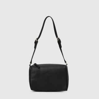 Aquatalia Rita leather shoulder bag in Black - side