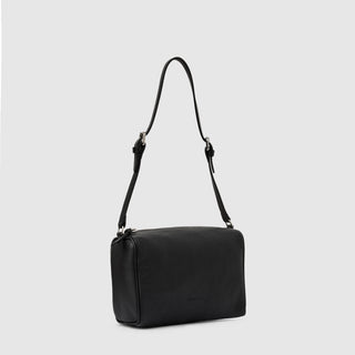 Aquatalia Rita leather shoulder bag in Black - back