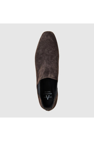 Aquatalia Robbi suede bootie in Peppercorn - view 3