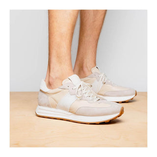 Zelli Italia Roxi Men's Shoes Taupe Suede & Calf-Skin Leather Sneaker (ZEL1078)