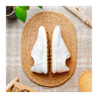 Zelli Italia Roxi Men's Shoes White Suede & Calf-Skin Leather Sneaker (ZEL1078)