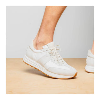 Zelli Italia Roxi Men's Shoes White Suede & Calf-Skin Leather Sneaker (ZEL1078)